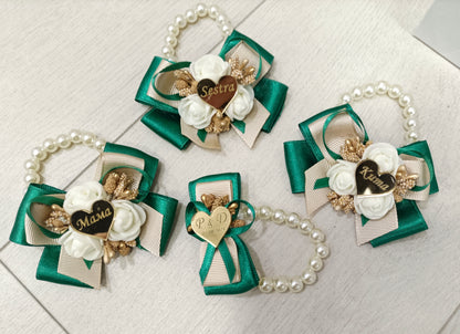 Elegantno kićenje u zeleno bež nijansi